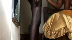 I feel the milf deepthroat my big black cock with tattoo ass to mouth cumshot.