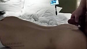 Asian transgender mistress with a big butt has intense sex in close-up