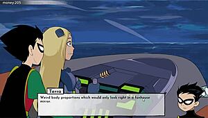 18titans episode 54 features terra in a dating game