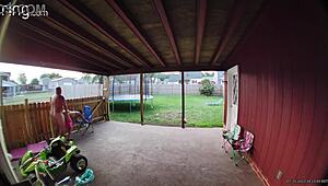 Wife Sucking and Fucking into Creampie in Broad Daylight