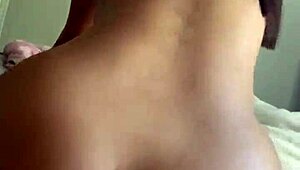 The latina teen couple starts the day with bent over doggystyle on a monster cock.