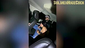 Wild orgy in cuckold’s van after nightclub fun