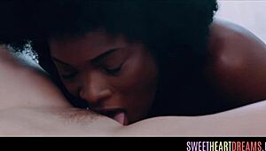 Wow, hot teen 18+ devoured by ebony babe!