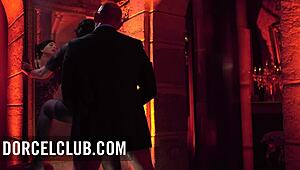 Threesome Power with Bourgeois Anna Polina Bent Over Hard