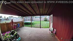 Wife Sucking and Fucking into Creampie in Broad Daylight