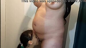 Lesbian Illusion Girls Pay Courier with Hot Dirty Talk and Pussy Licking