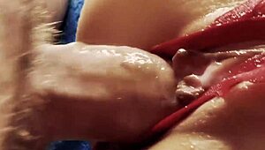 Extreme Close-Up Pussy Fucking Macro Creampie