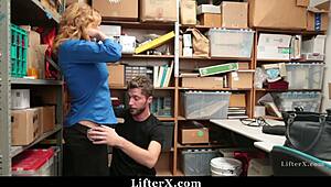 i'm the female officer punishin the shoplifter in the backroom with doggystyle