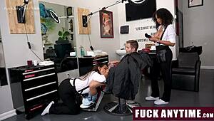man, my fave barber shop always got hot fuckin action!