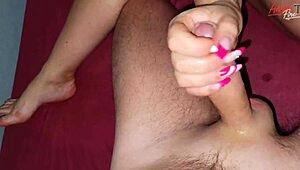 Yo, stepmom's helping me chill with foot play.