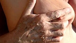 K showing off her tits in calm morning vibes 🌞