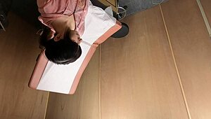 scarlett johnson consults on big tits in medical setting. part one reveals more.