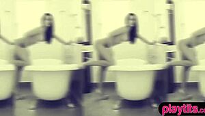 Hot Hungarian Beauty Battles Irish Redhead Teen!