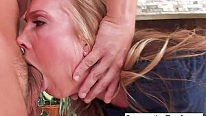Samantha Saints' blowjob sparks hardcore creampie