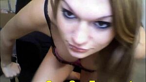 pretty teen at home with juicy tits