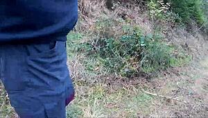 discover the allure of stockings in outdoor public settings