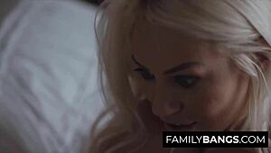 Sweet Stepsisters Making Love In Bed: Lyra Law And Charlotte Stokely