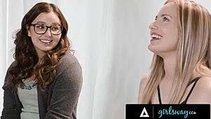 Girlsway - Stunning Teens Leana Lovings & Scarlett Sage in Intense 69 Action