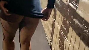 Caught peeing on balcony, then master cums in my mouth?