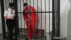 unusual honey gets cum shot on her face, swallowing all the jism