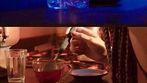 Curvy transsexual sofie lollipop in vampire role getting ass licked and anal fingered