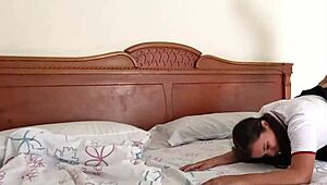 Maestro meets student in hotel for intense cowgirl riding and deep muff diving