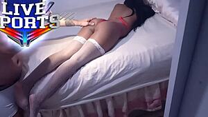 Cuckold Checks Pussy After Gangbang Fun