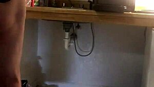 Gay Plumber Caught Stuffing Dildo in Tight Spot