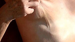 K showing off her tits in calm morning vibes 🌞