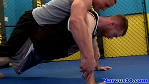 Cut gay pornstar gets intense rimming and assfucking