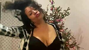Anna Maria, the sexy Latina, dances in a steamy Christmas video with Caribbean flair