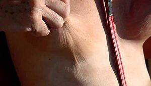 K showing off her tits in calm morning vibes 🌞