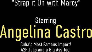 twerking hottie marcy diamond bangs big butt latina angelina castro with strapon oiled sex