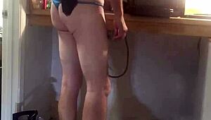 Gay Plumber Caught Stuffing Dildo in Tight Spot