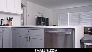 Wow! Petite Teens Blow Hard at Halftime - Freya Von Doom!