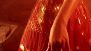 Belly dancer from the far east teases with nude erotic moves