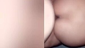 horny chubby couple fucking passionately