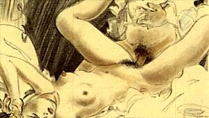 vintage erotic sketches hint at steamy hidden desires