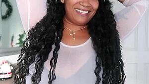 Horny Ebony Latina Gives Jerk Off Instructions