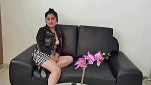 Amateur stepsister gets interviewed and fucked hard