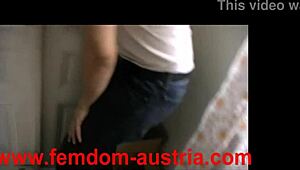 Behind the scenes look at a bound lady serving her dominant mistress.