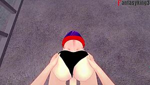 misato katsuragi passionately fucks in pov hentai