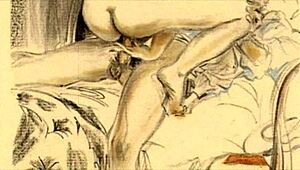 vintage erotic sketches hint at steamy hidden desires