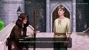 Wal's first sexual experience becomes a reality after she views his impressive 26 cm manhood and becomes aroused instantly