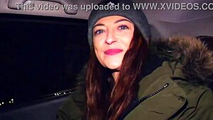 Camgirl fucks fan with shaved pussy in lingerie!