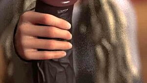 Just a casual day with a HUGE BLACK COCK getting a slick handjob.