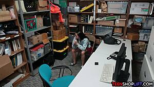 You caught the lingerie stealing stripper and fucked her hard