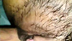 cum drips from tight teen 18+ pussy