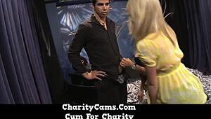 Charity Cams Hot Big Tit Babes Share Huge Cock