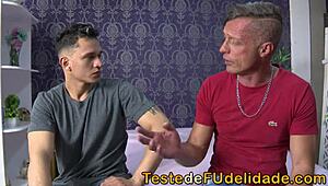 Danny Power and Richards Oliver's Christmas Anal with Hot Stepmother